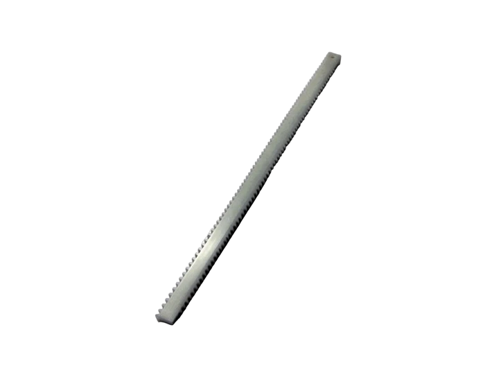 PA66 White Gear Rack, 470 mm Long, 20 Degree Pressure Angle, view 3