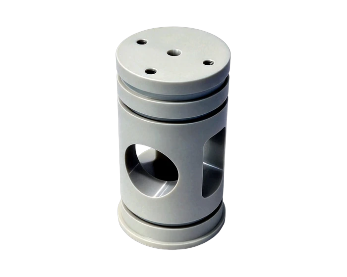 CNC Machined PEEK Reaction Cylinder Body for Food Processing Equipment