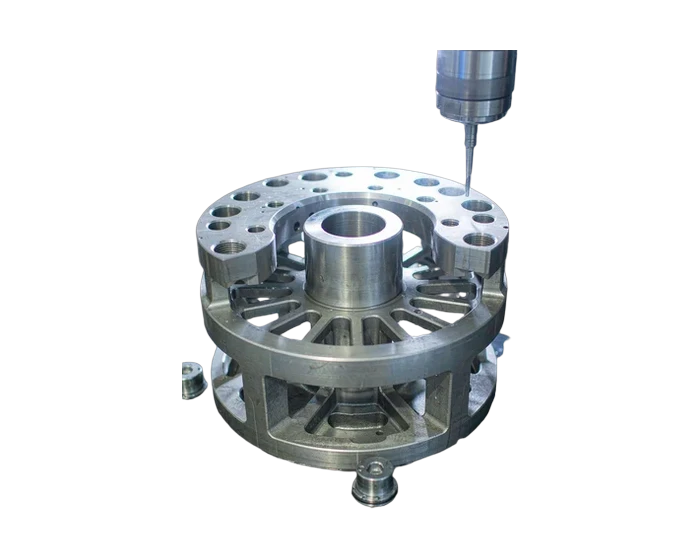 Elastic structure windows and flange bolt circle of a six-axis force torque sensor body
