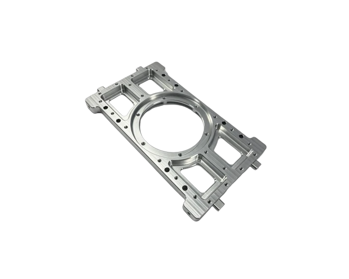 Skeletonized Bearing Mount Frame, 6061-T6 with Ø80 mm Bearing Bore
