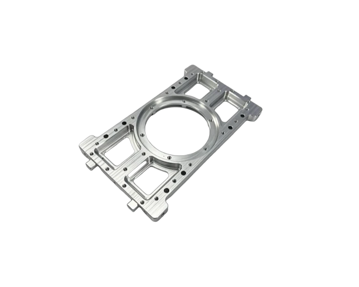 Skeletonized Bearing Mount Frame, 6061-T6 with Ø80 mm Bearing Bore, view 2