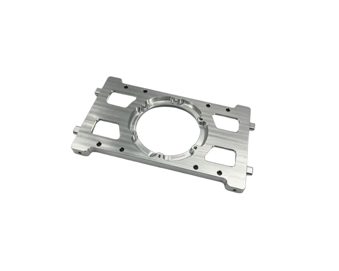 Skeletonized Bearing Mount Frame, 6061-T6 with Ø80 mm Bearing Bore, view 3
