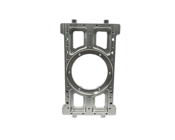 Skeletonized Bearing Mount Frame, 6061-T6 with Ø80 mm Bearing Bore, view 4