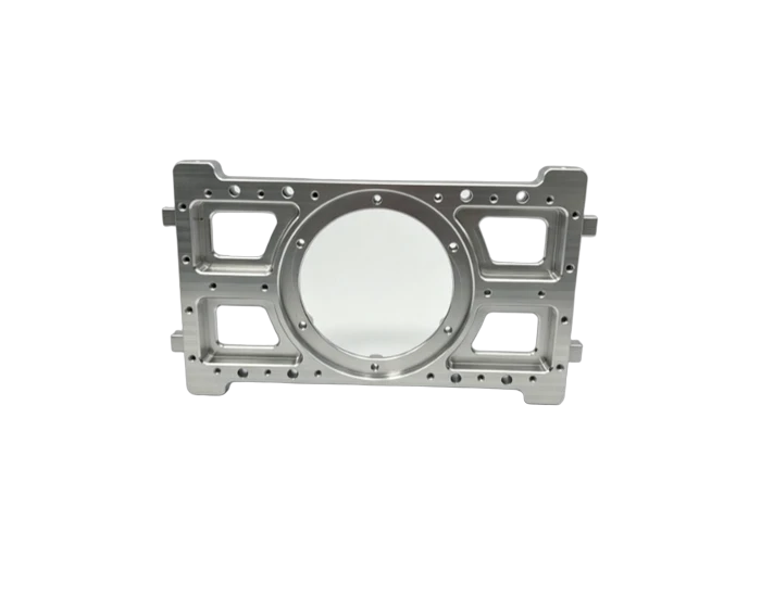 Skeletonized Bearing Mount Frame, 6061-T6 with Ø80 mm Bearing Bore, view 5