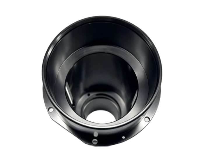 Black Anodized Stepped Lens Barrel, 6H/6g Optic Threads, Coaxiality 0.015 mm, view 3