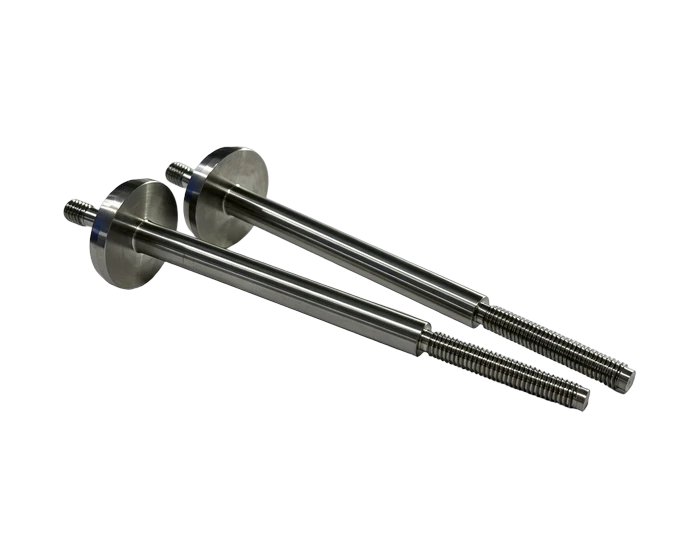 Titanium control shaft, hex and journal detail