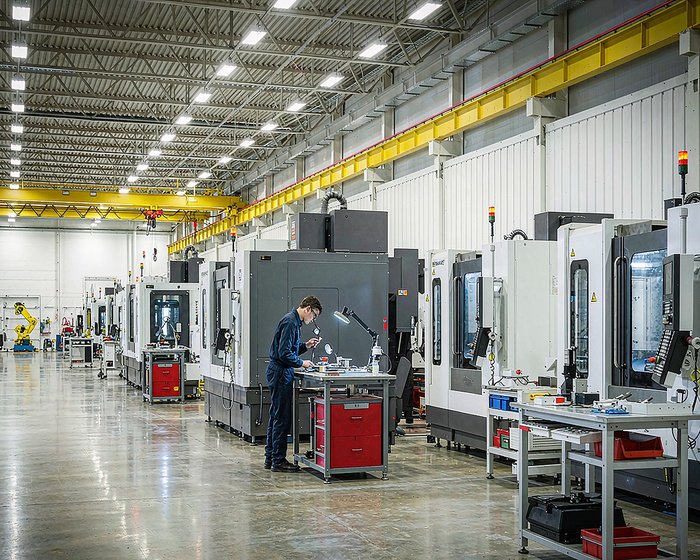 KGL precision machining workshop